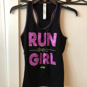 Lorna Jane run like a girl tank